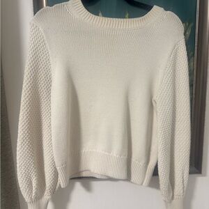 Banana Republic Cream Textured Sweater